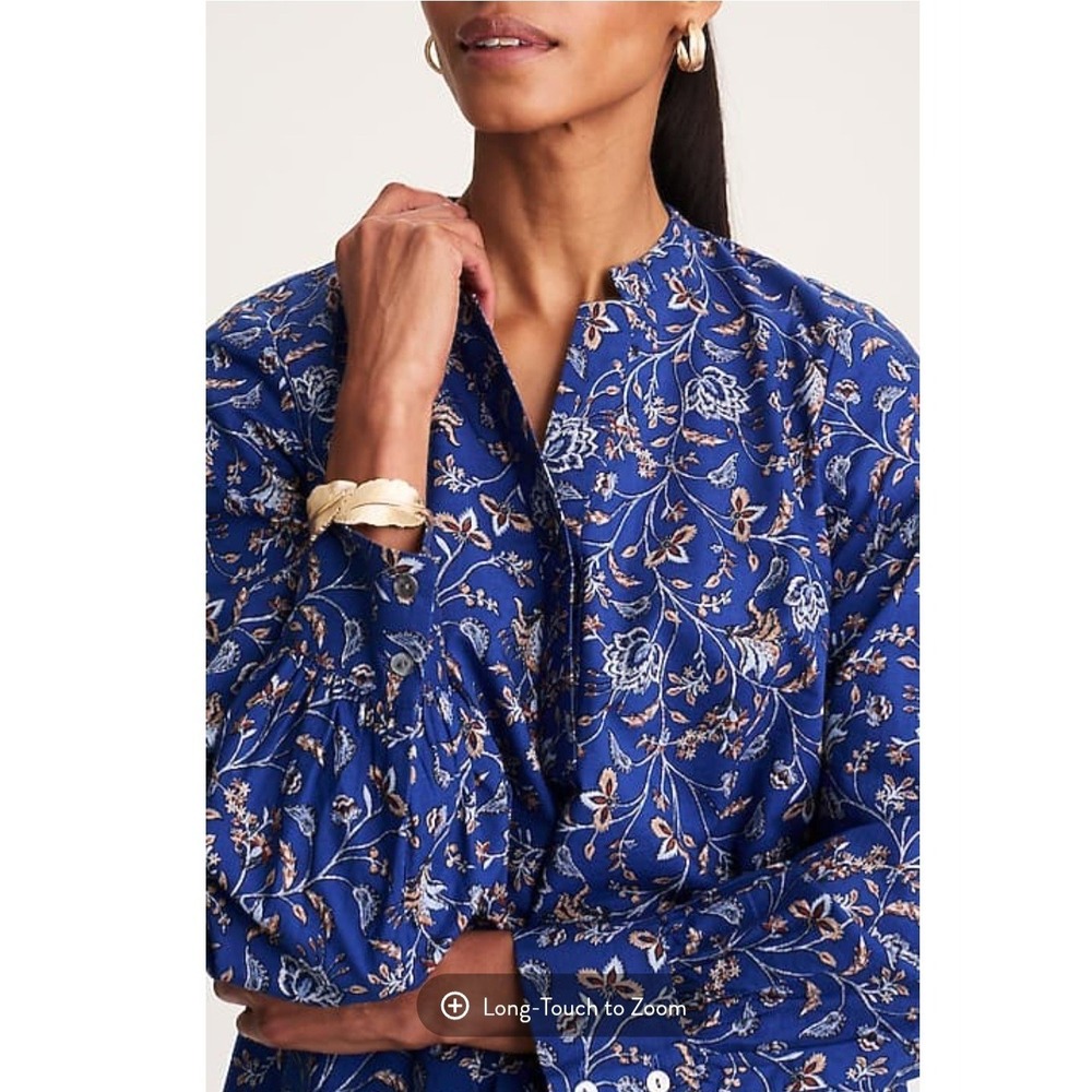J. Jill Wearever A - Line Printed Popover Size PM
